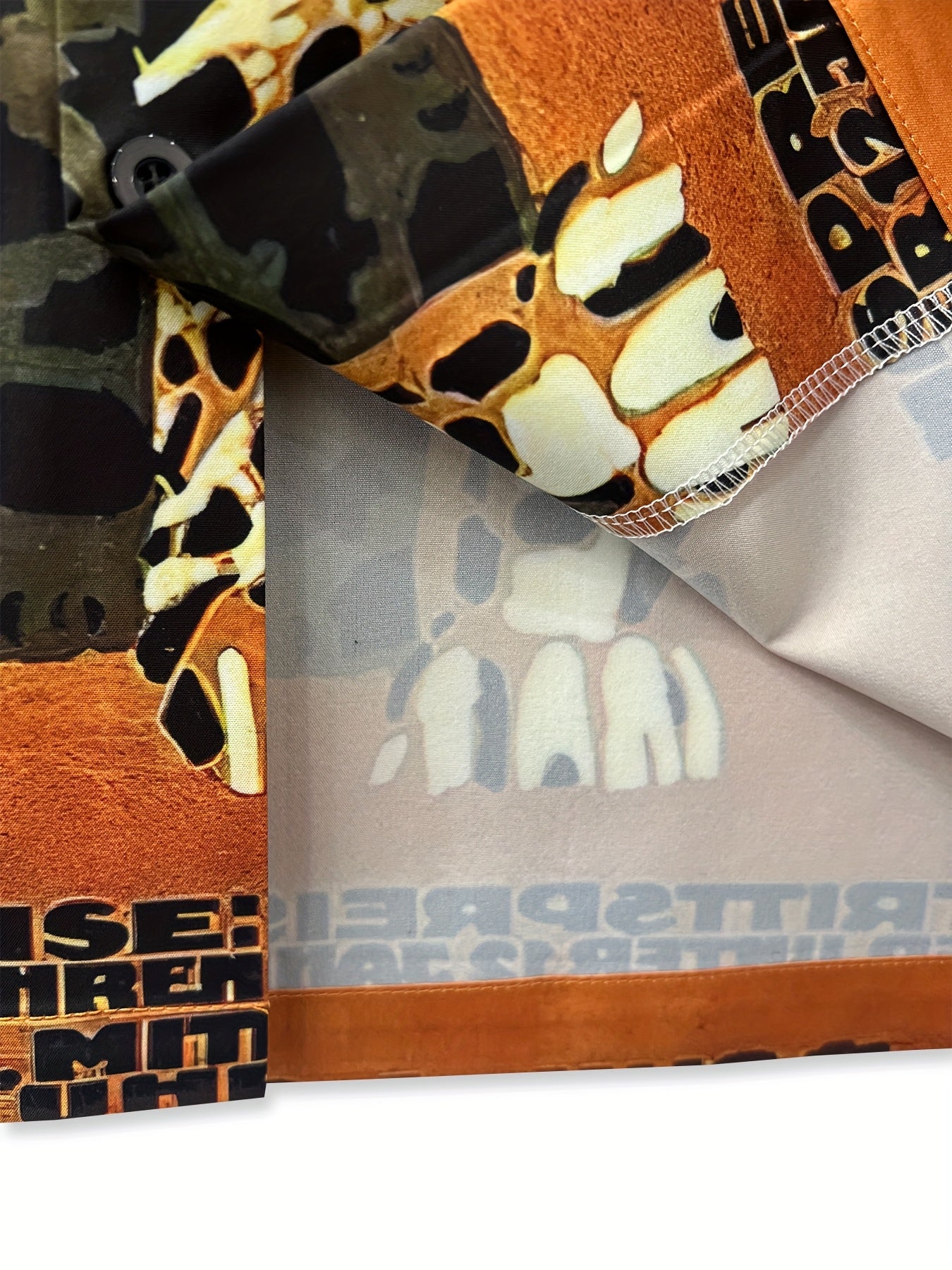 Men'S Leopard Print Short Sleeve Shirt