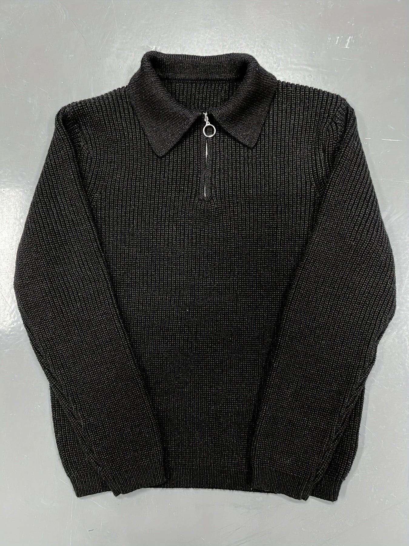 Men'S Casual Half-Zip Sweater
