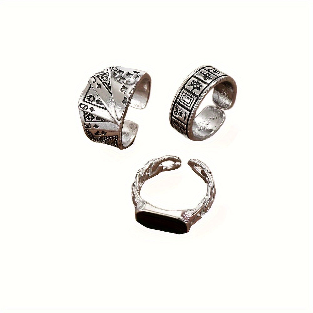 3 pcs ring set