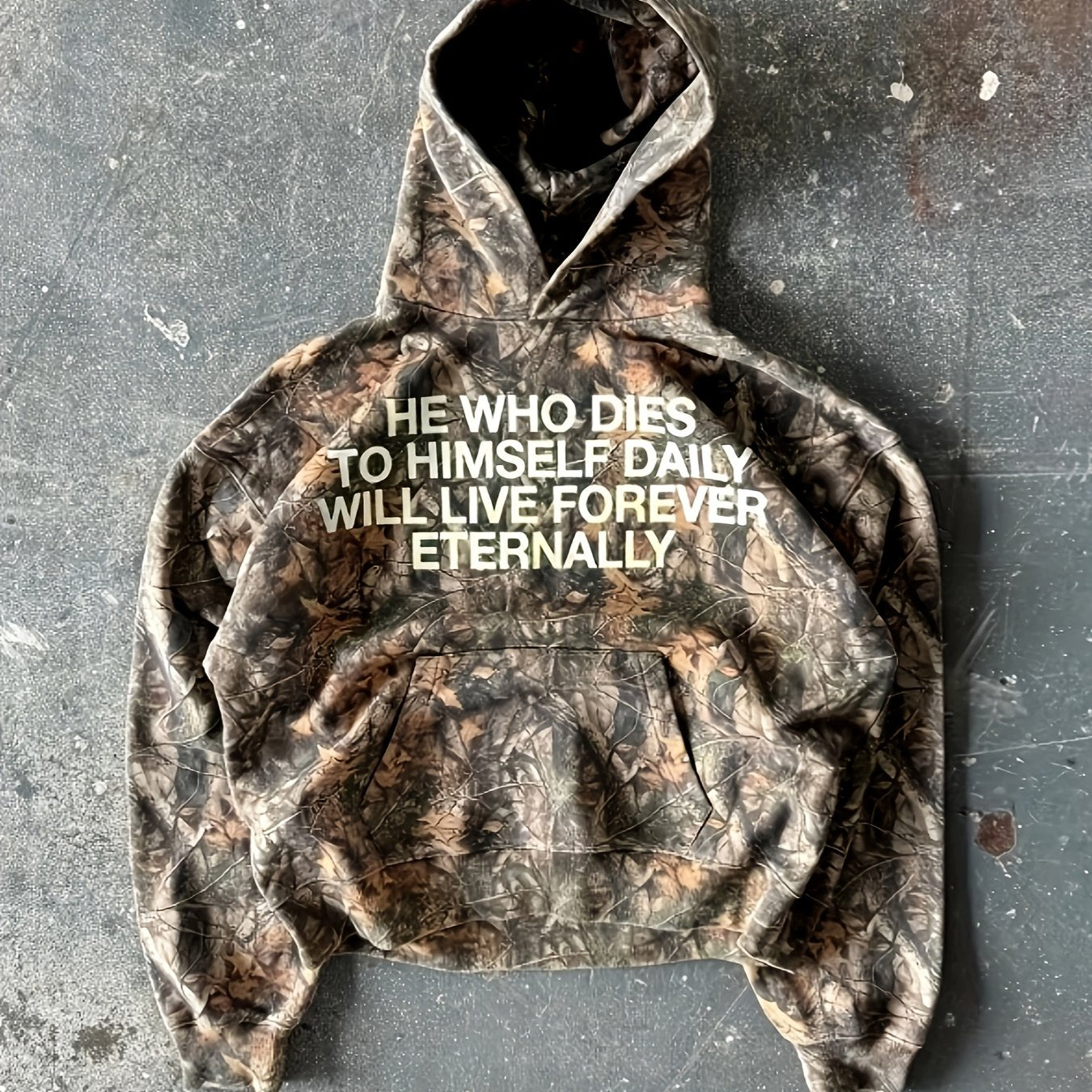 Camouflage Print Hoodie