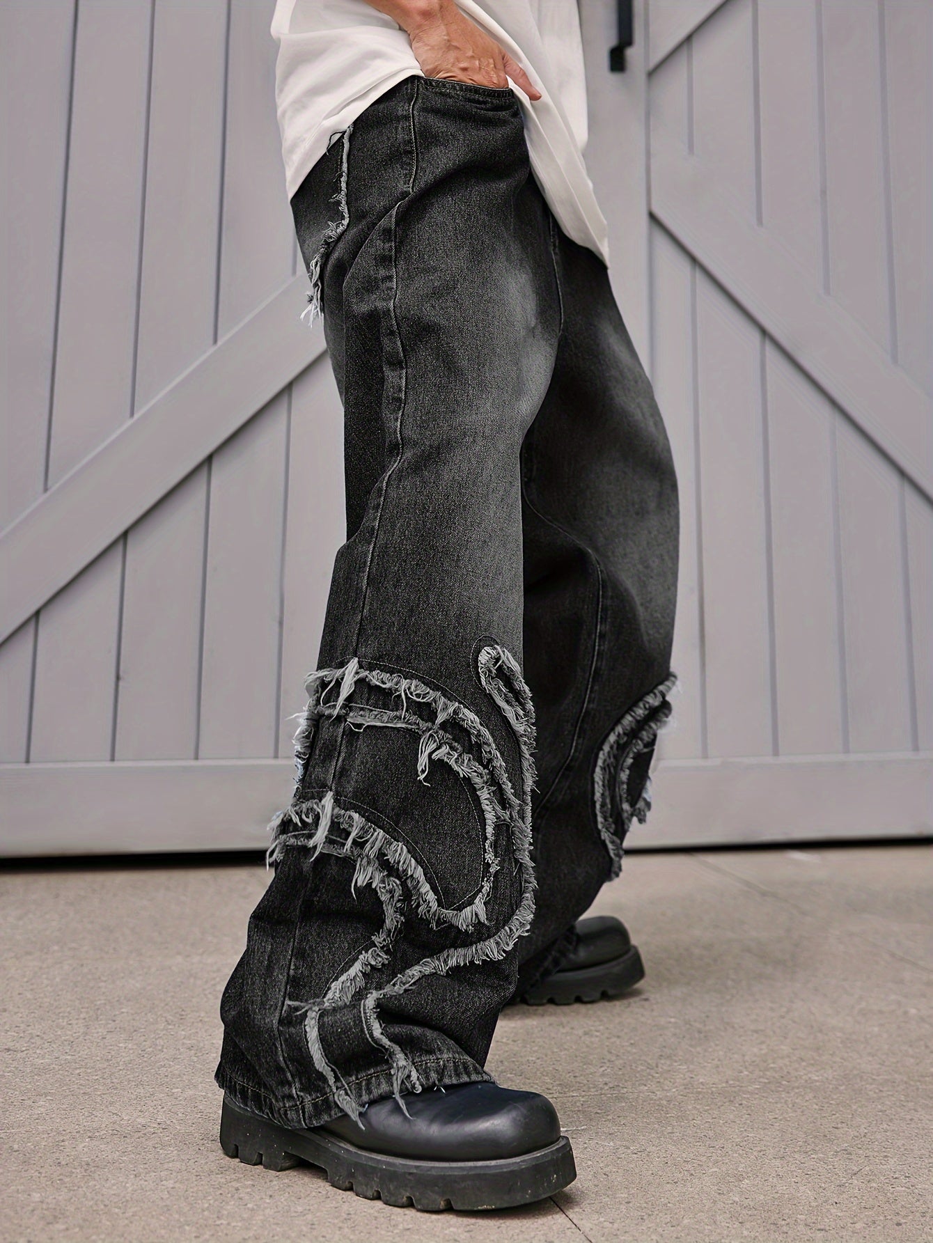 Black Denim Trousers