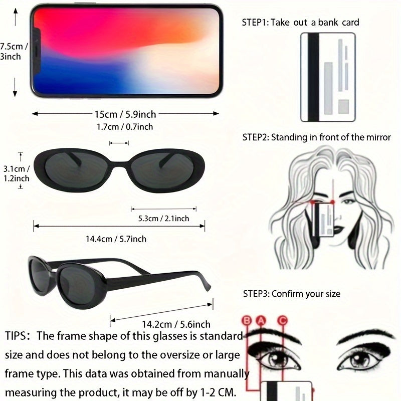 6pcs Women'S Fashion Glasses Set