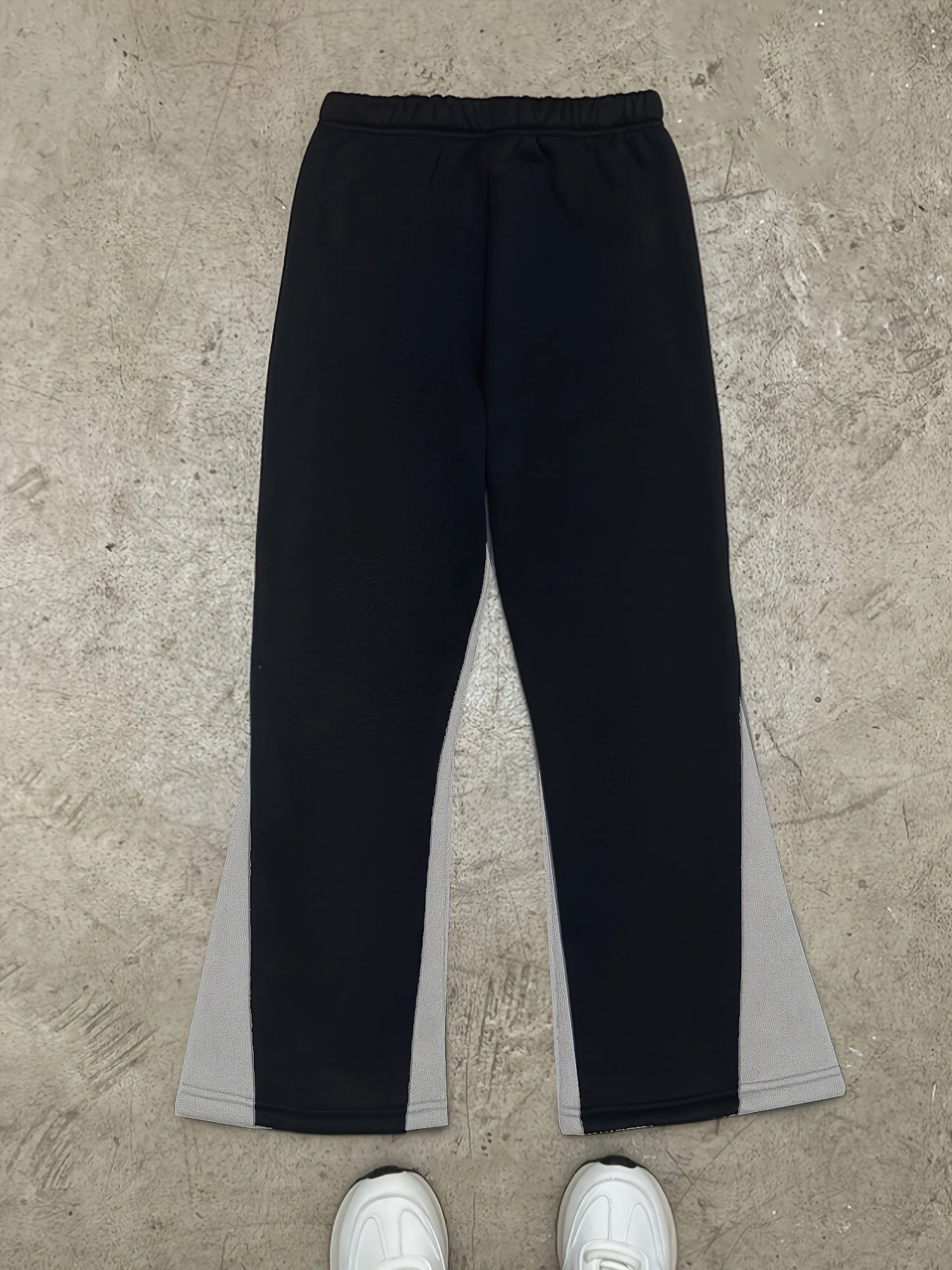 Flame Graphic Print Bell Bottom Pants
