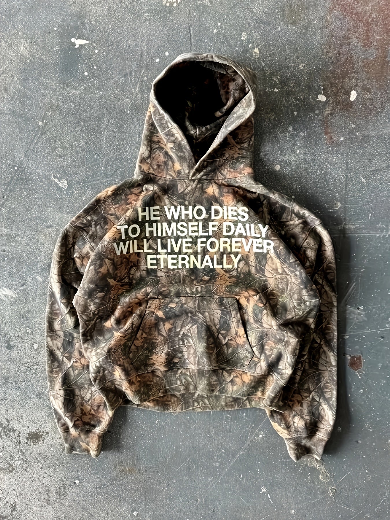 Camouflage Print Hoodie