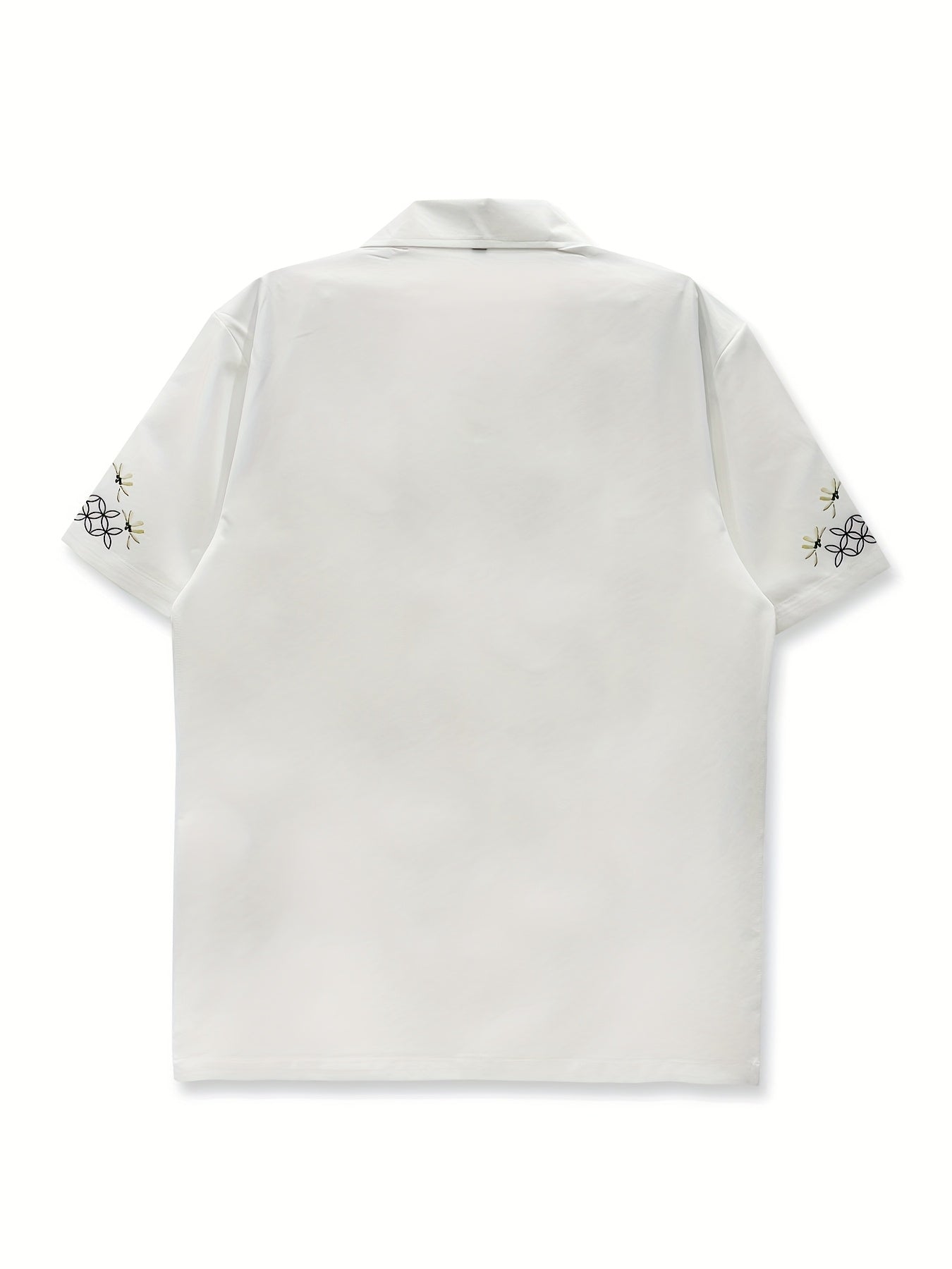 Men'S White Short Sleeve Hawaiian Shirt