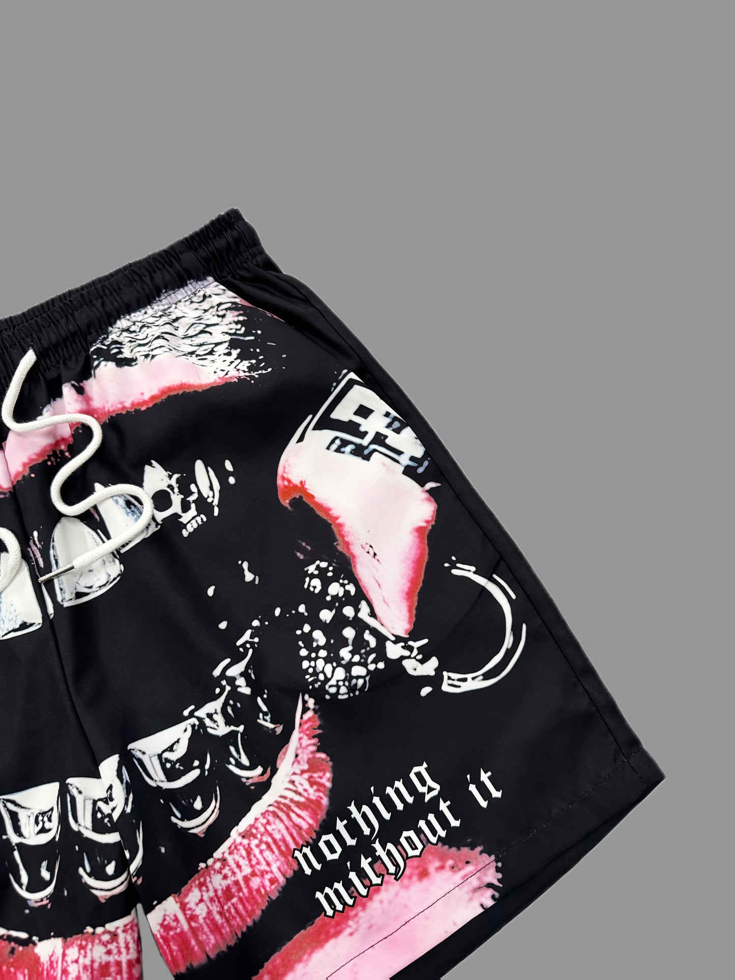 Men's Three-Piece Set Printed Beach Shorts
