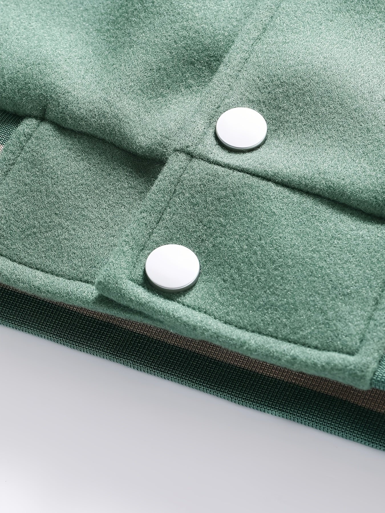Two Tone Color Baseball Jacket