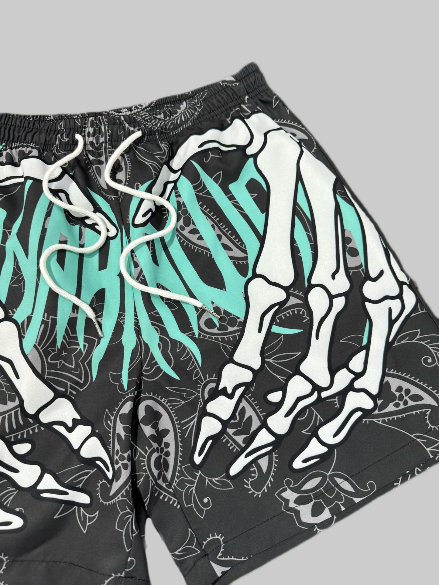 3pcs Men's Graffiti Print Shorts