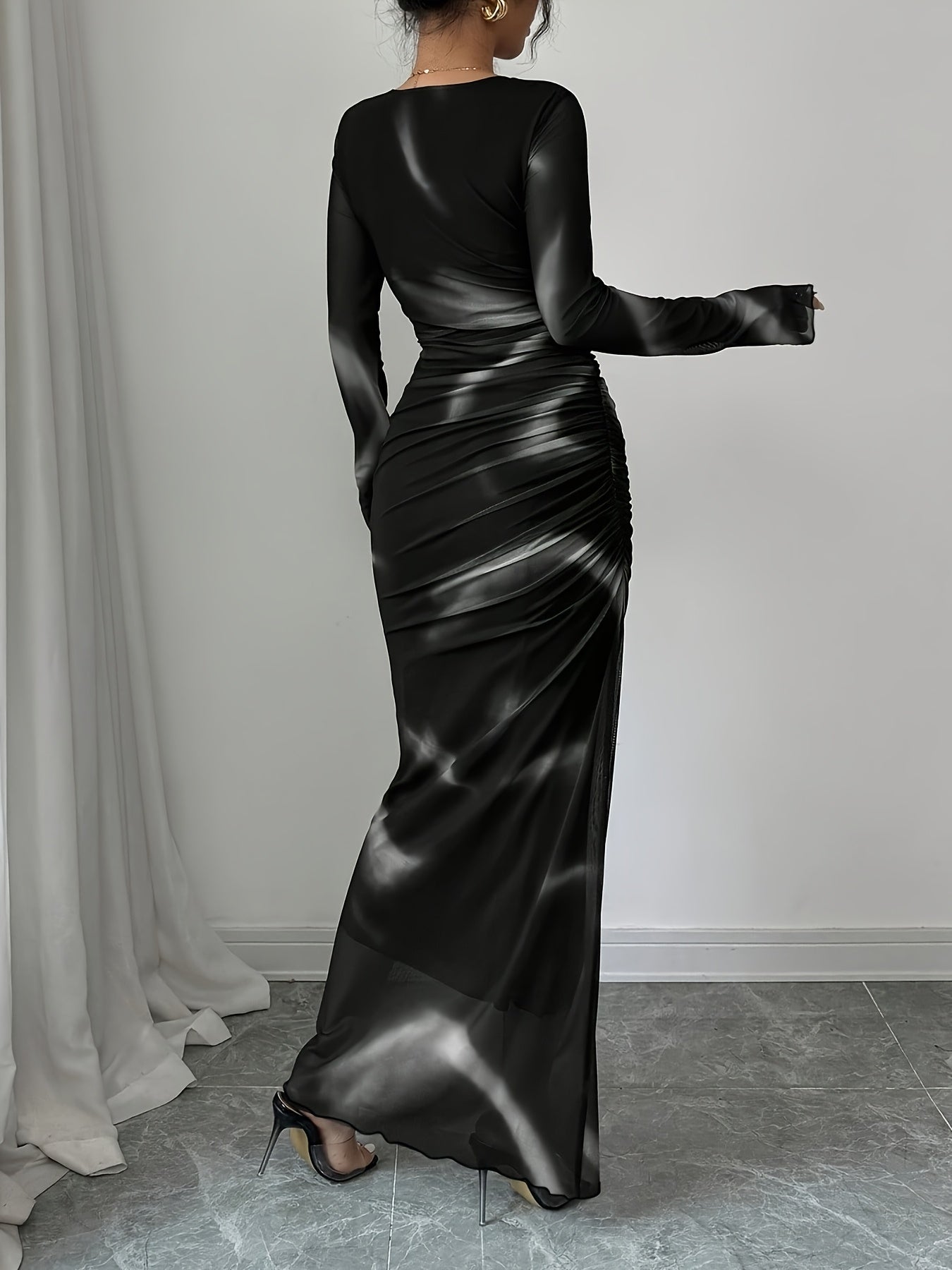Women's Elegant Long Sleeve Dress