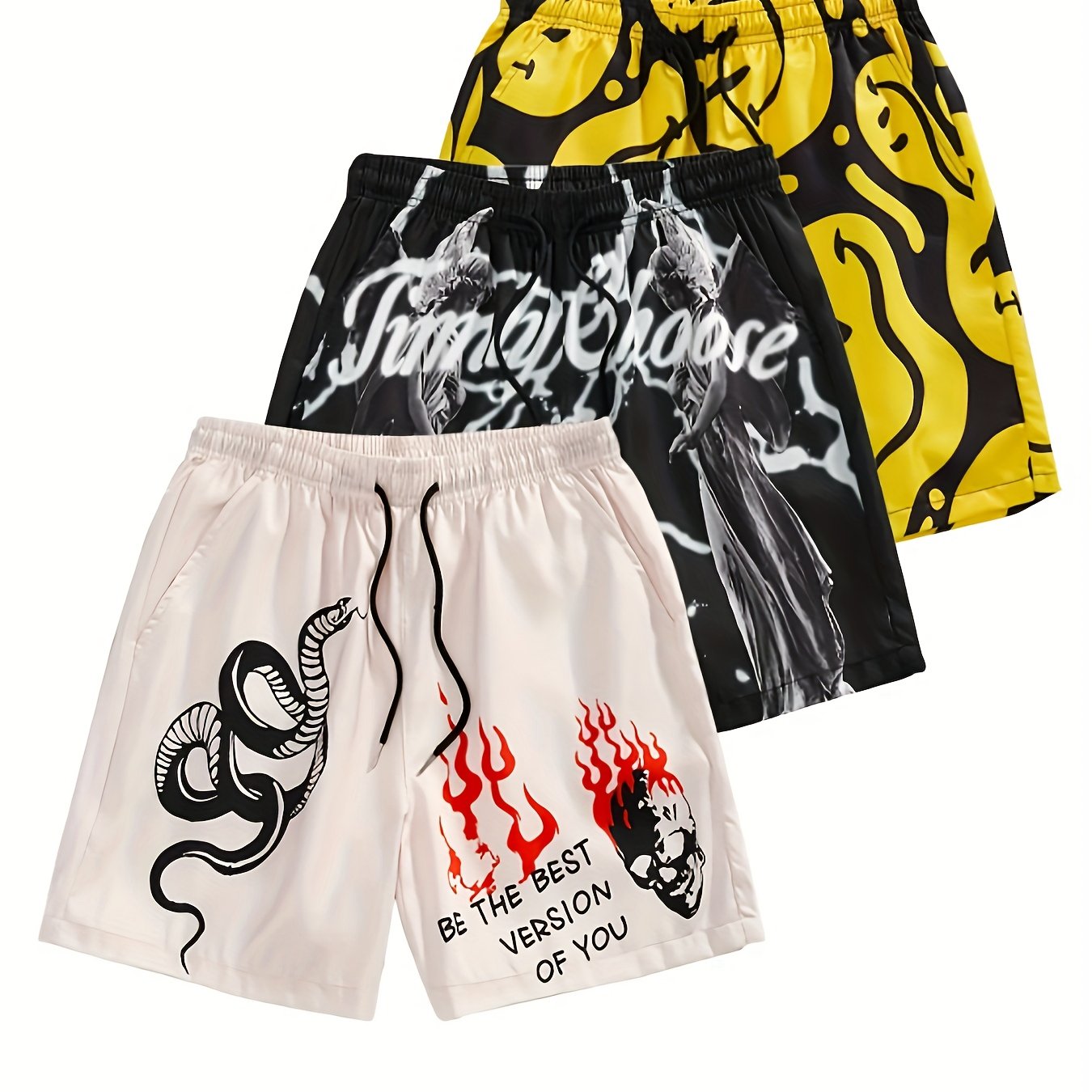 Men's 3-pack Set Of Beach Shorts