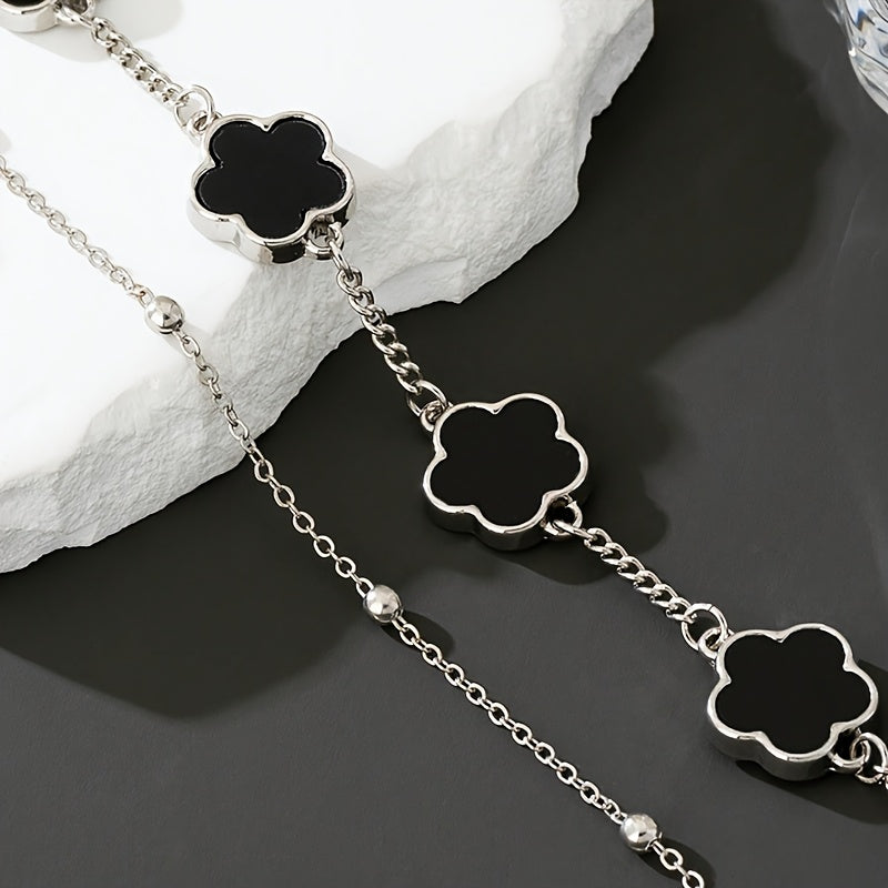 Men's Clover Pendant Bracelet