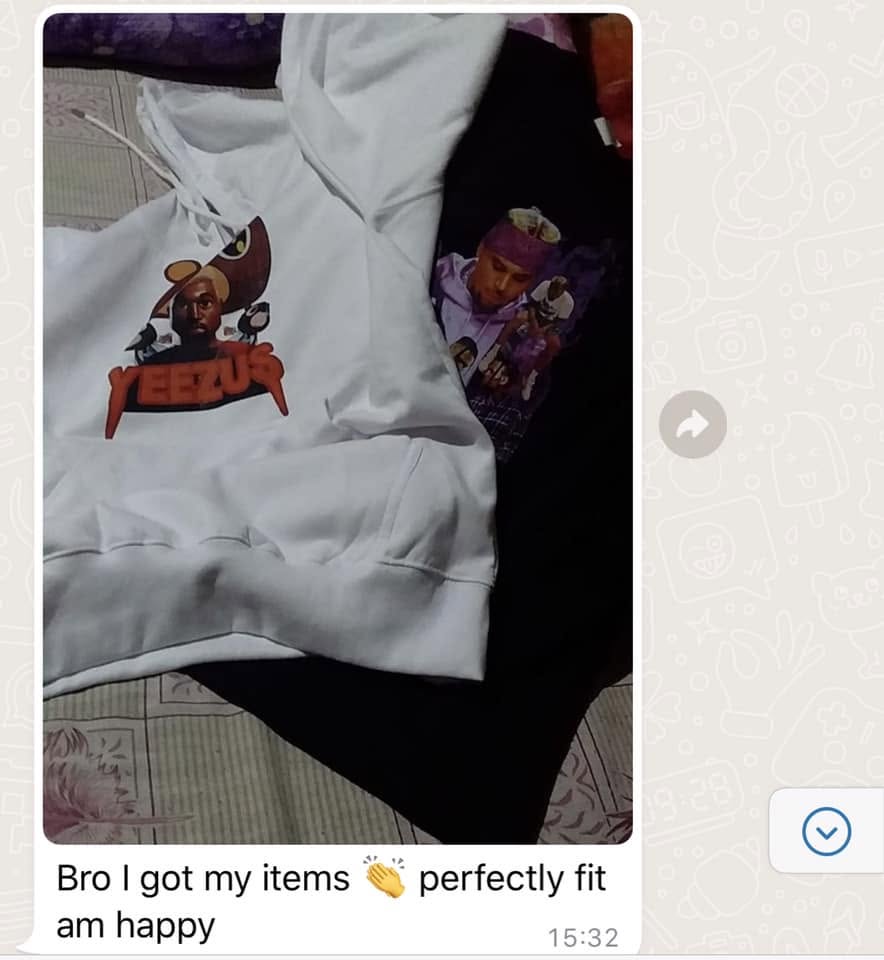 Bro I got my items 👏 perfectly fit, am happy