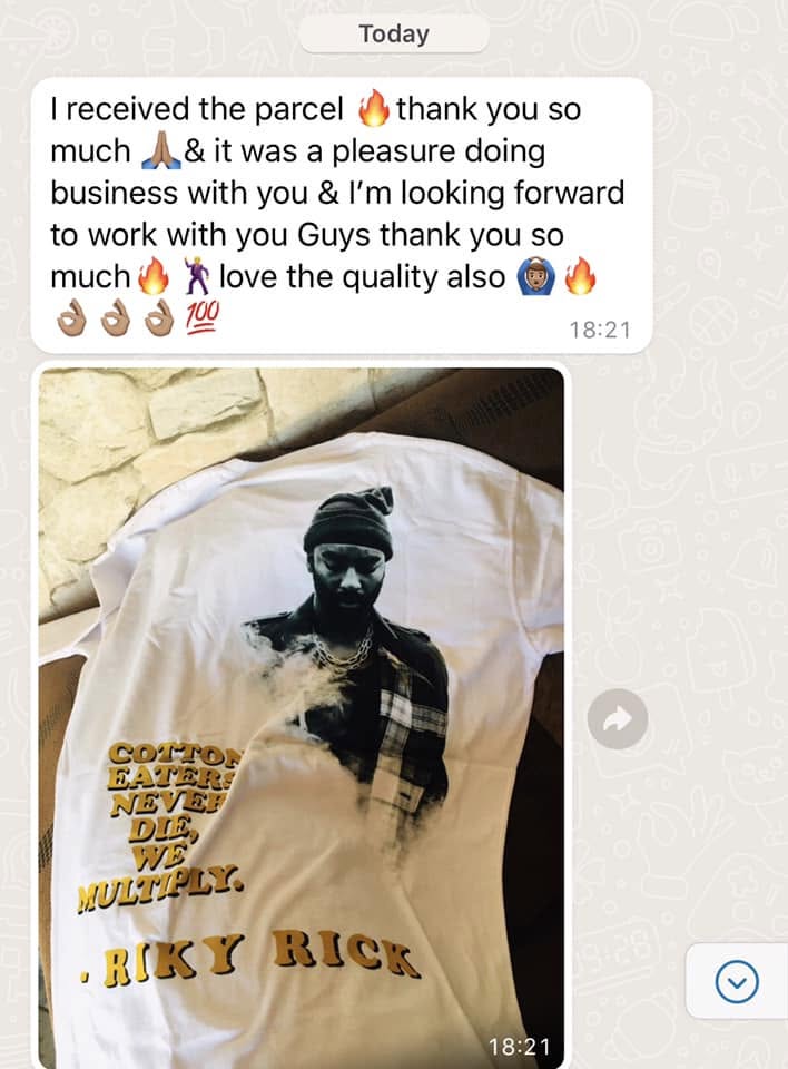 I received the parcel 🔥 thank you so much 🙏 & it was a pleasure doing business with you & I'm looking forward to work with you guys. Thank you so much 🔥 love the quality also 👌👌👌💯