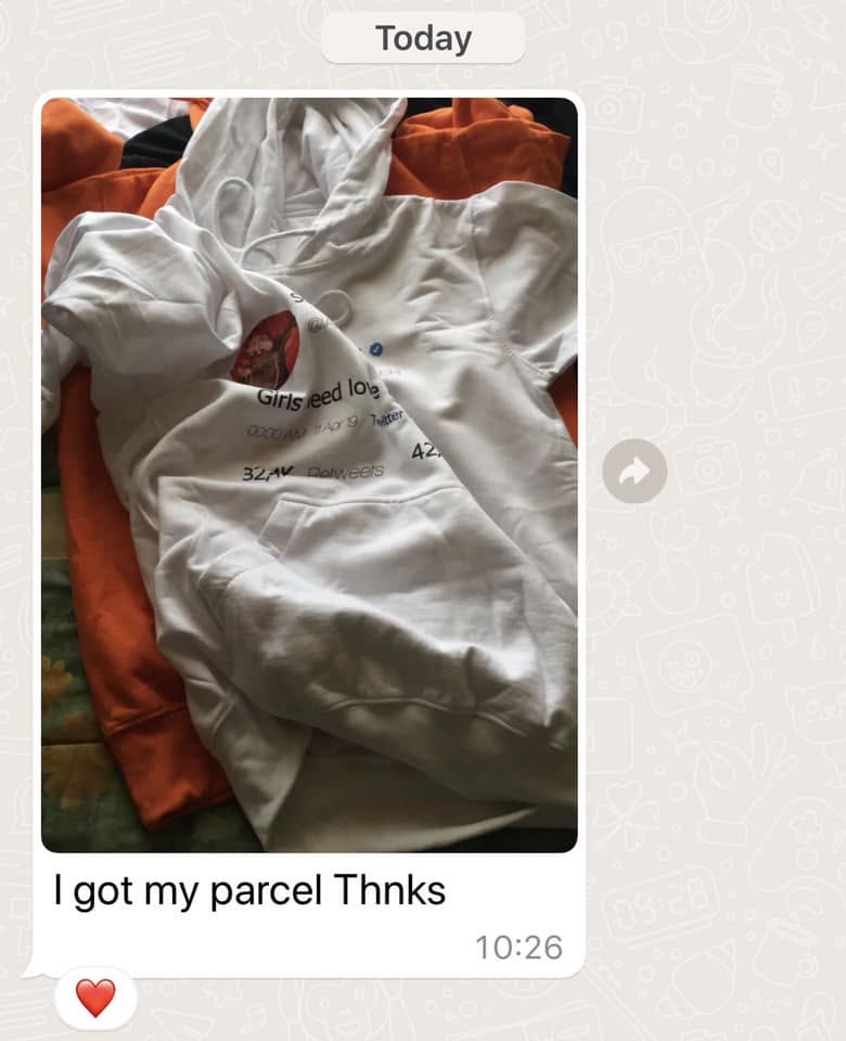 I got my parcel, thanks ❤️