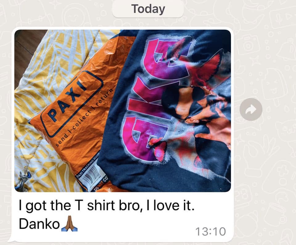 I got the T-shirt, bro, I love it. Danko 🙏