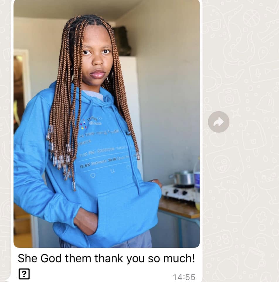 She God them thank you so much!