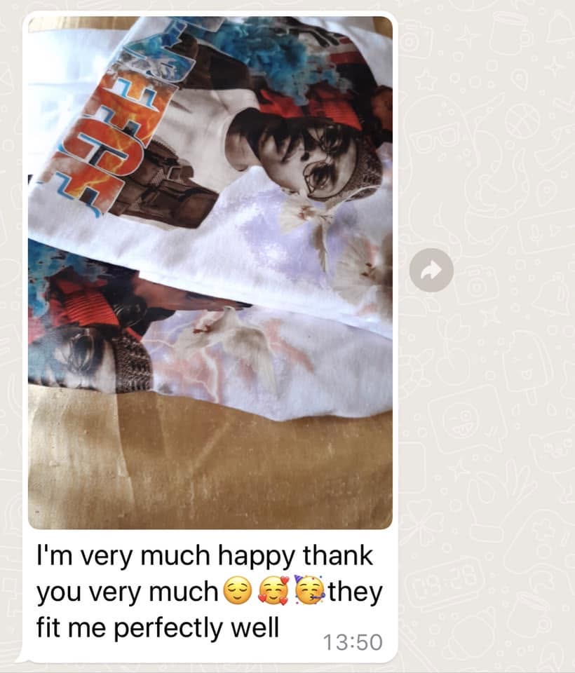 I'm very much happy, thank you very much 😌🥰😙 they fit me perfectly well