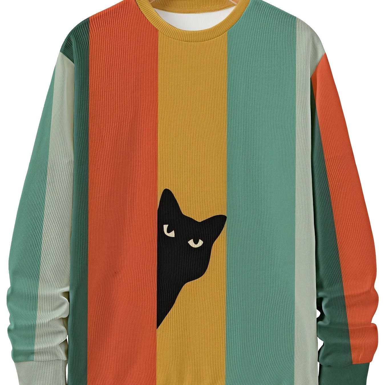 Men'S Plus Size Casual Pullover Sweatshirt