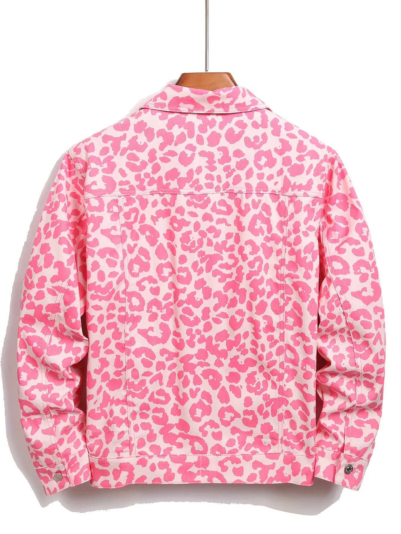 Leopard Print Denim Jacket