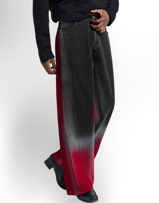 Men's Gothic Ombre Denim Jeans
