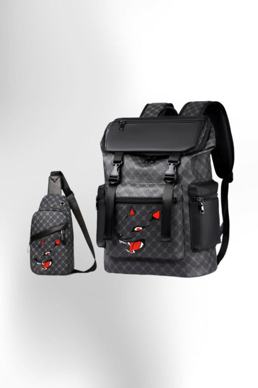 2 Piece Set Chest Bag & Backpack