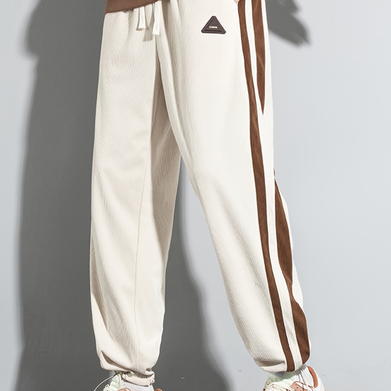 Corduroy-Textured Joggers