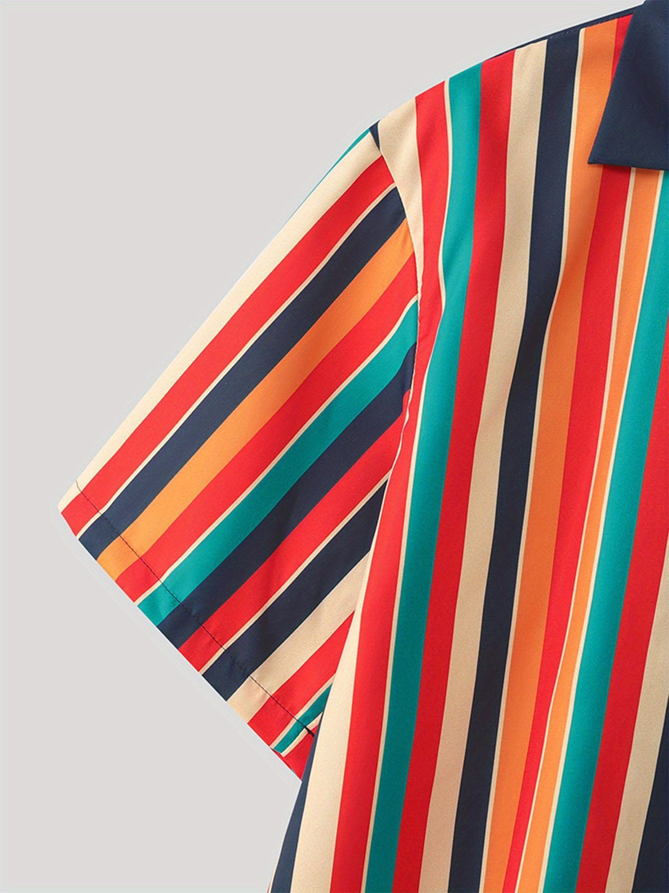 Men's Shirt Loose Fit Button-Up