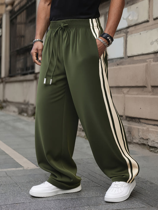 Men'S Olive Green Casual Pants