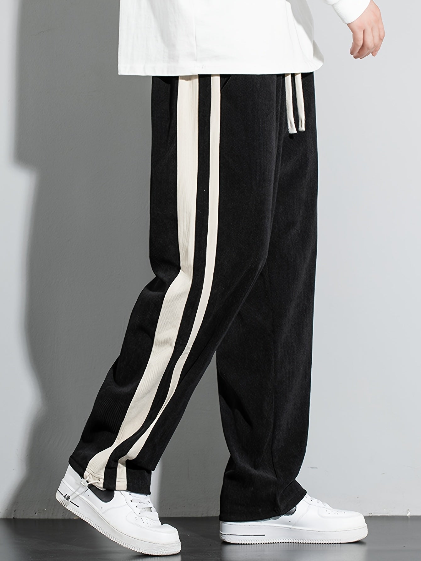 Corduroy-Textured Joggers