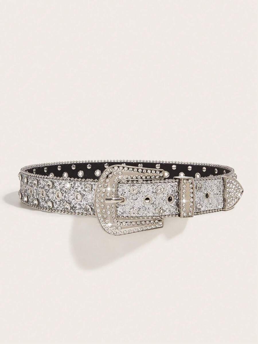 Crystal Eye Studded Heavy Duty Belt