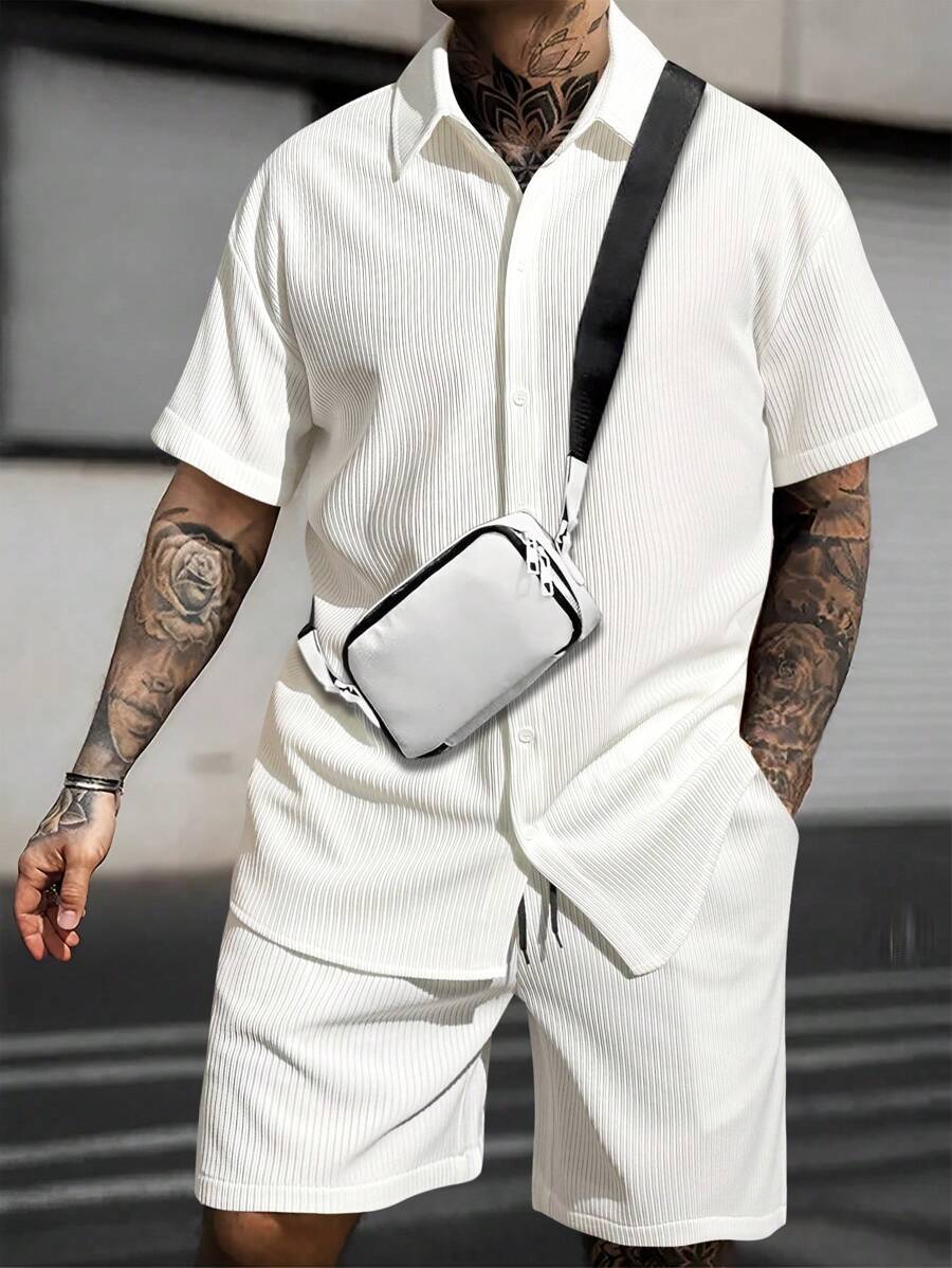 Men's Short Sleeve Tee And Shorts 2pc Set