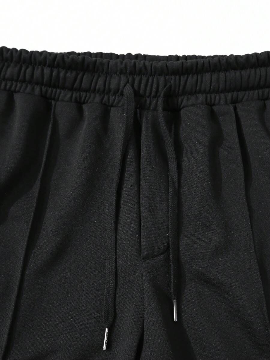 Drawstring Waist Seam Detail Sweatpants