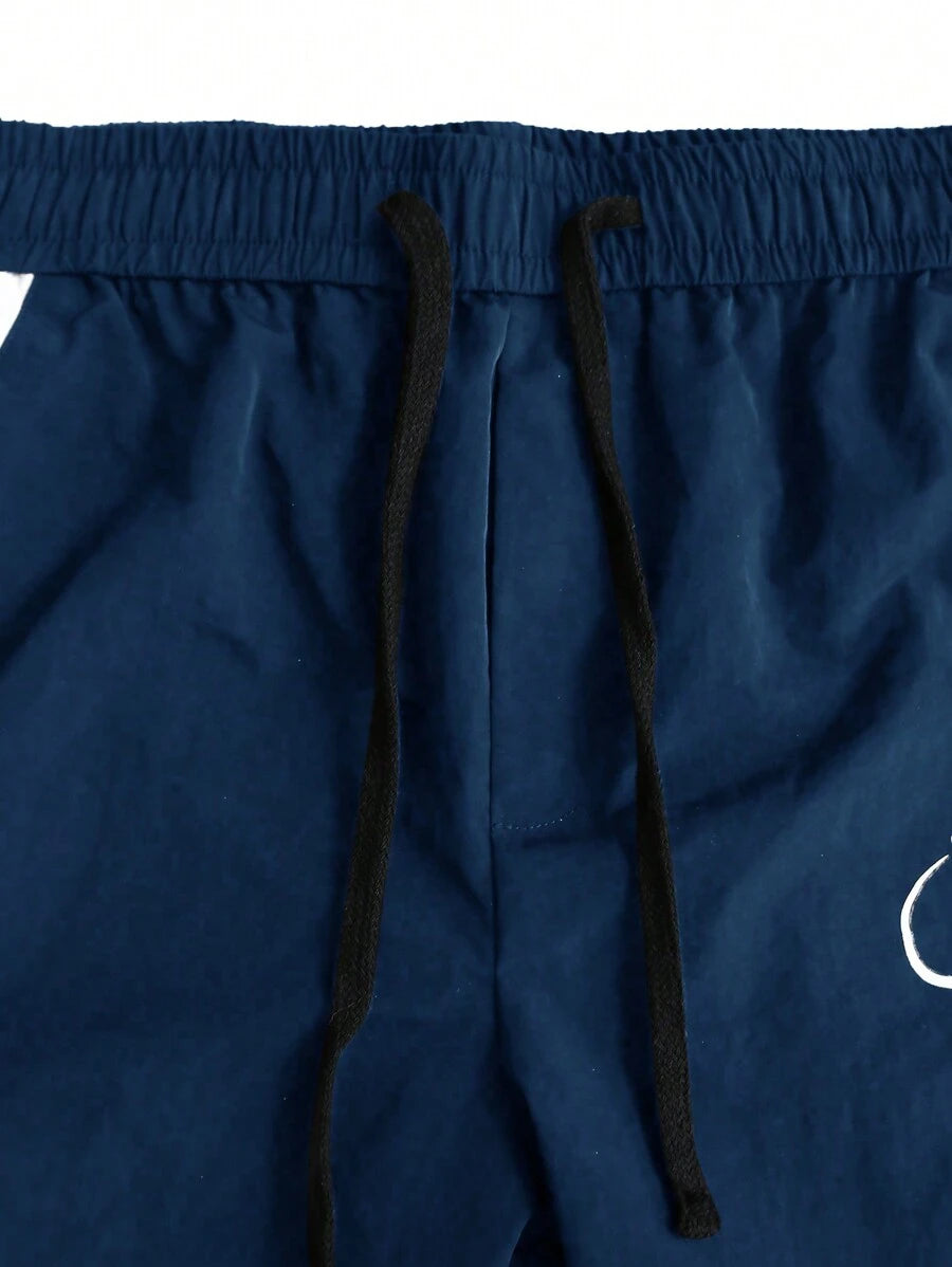Men’s Patchwork Drawstring Pants