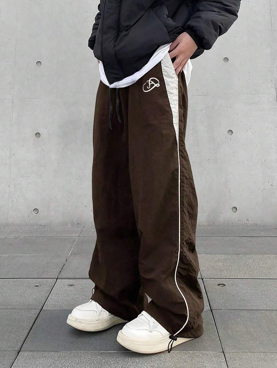 Men’s Patchwork Drawstring Pants