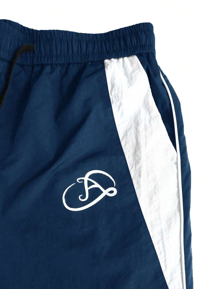 Men’s Patchwork Drawstring Pants
