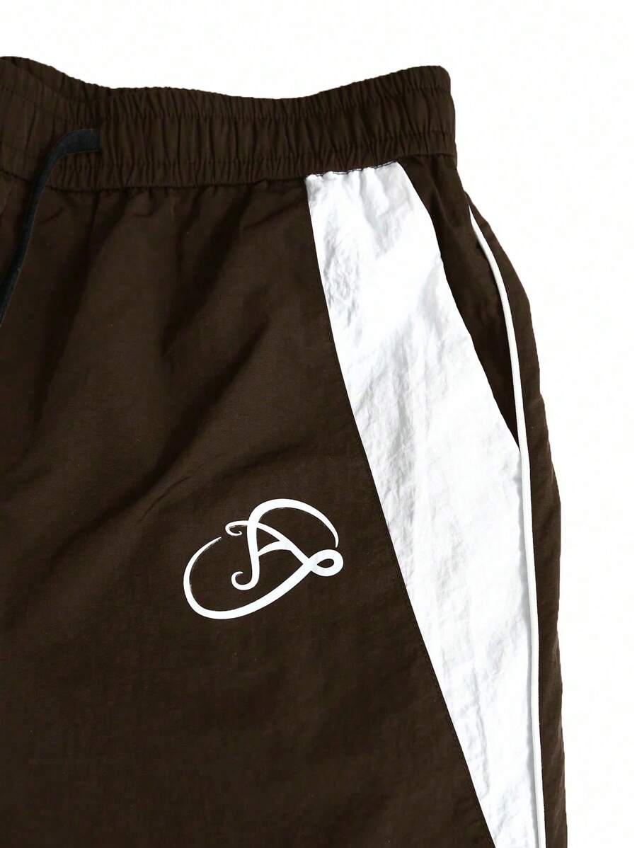 Men’s Patchwork Drawstring Pants