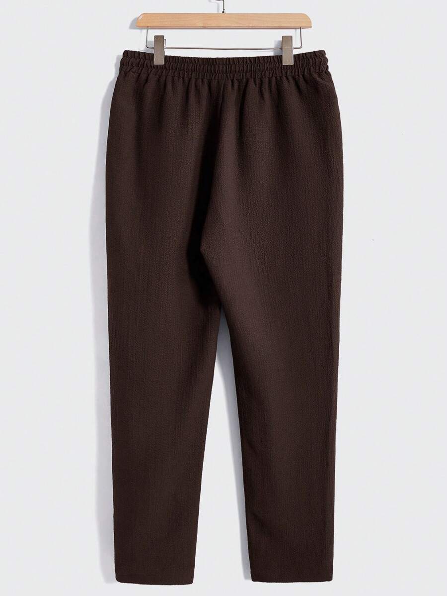 Men Short Sleeve Shirt And Pants Casual Summer Two-Piece Set
