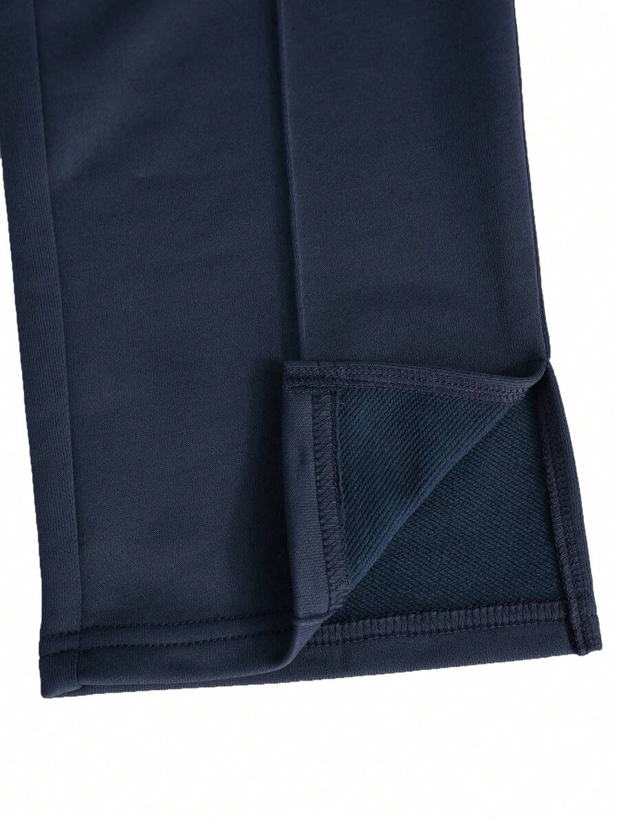 Drawstring Waist Seam Detail Sweatpants