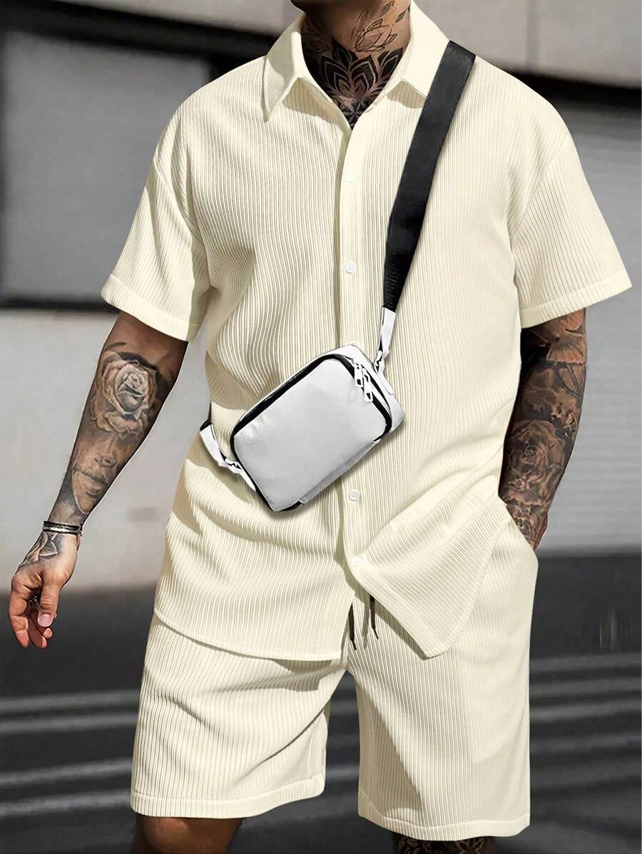 Men's Short Sleeve Tee And Shorts 2pc Set
