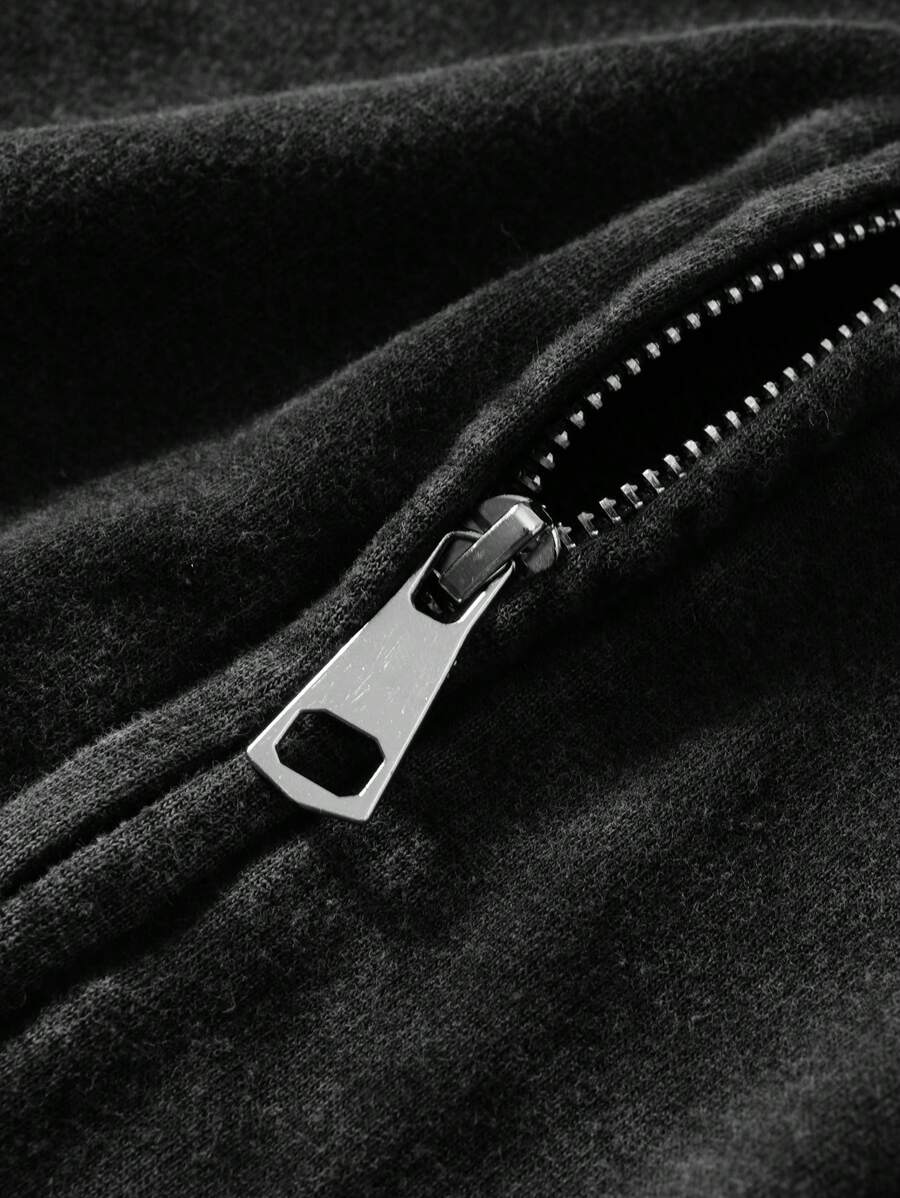 Men's Graphic Print Zip-Up Hoodie