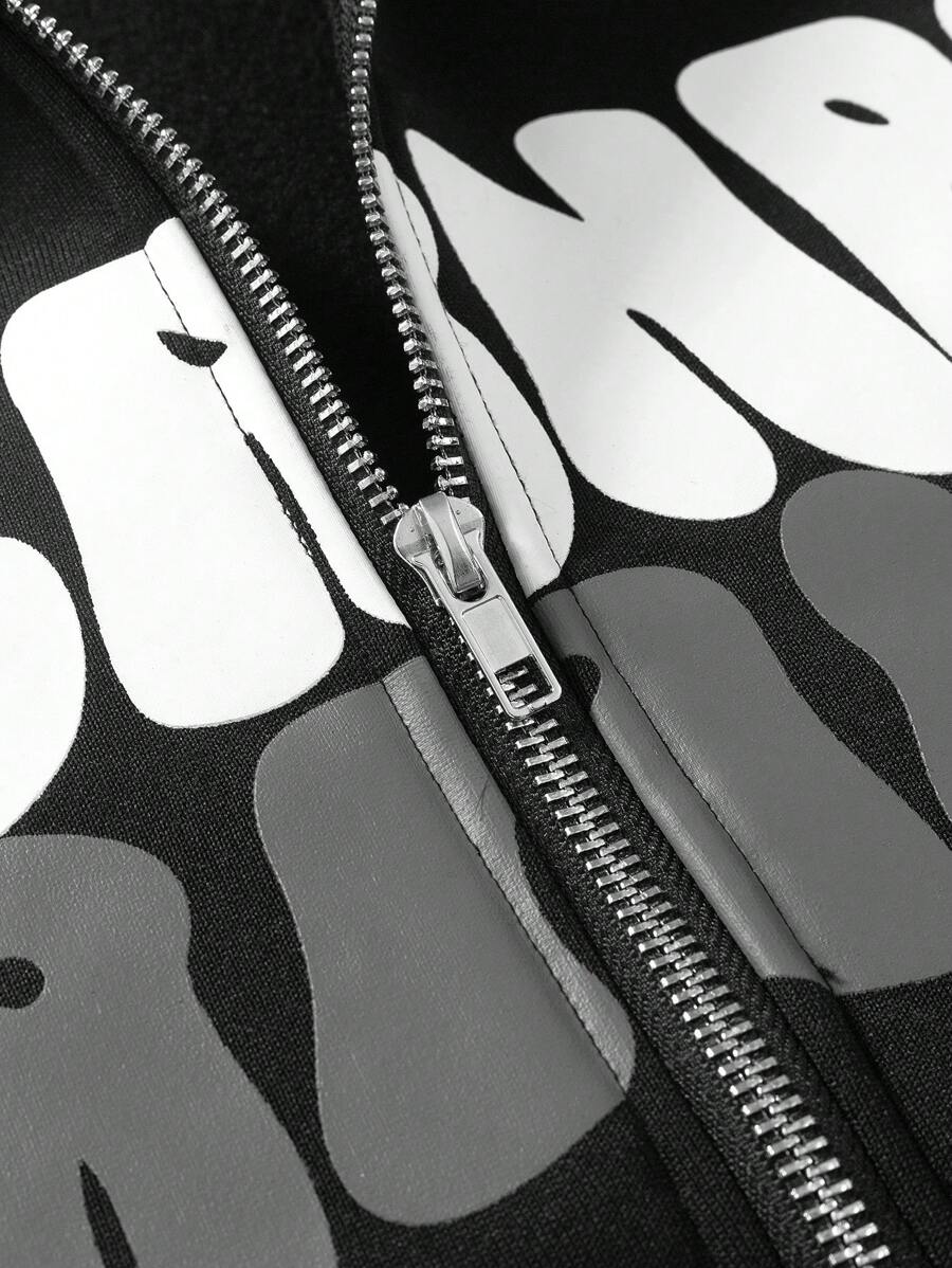 Men's Print Hoodie & Sweatpants 2 Pieces