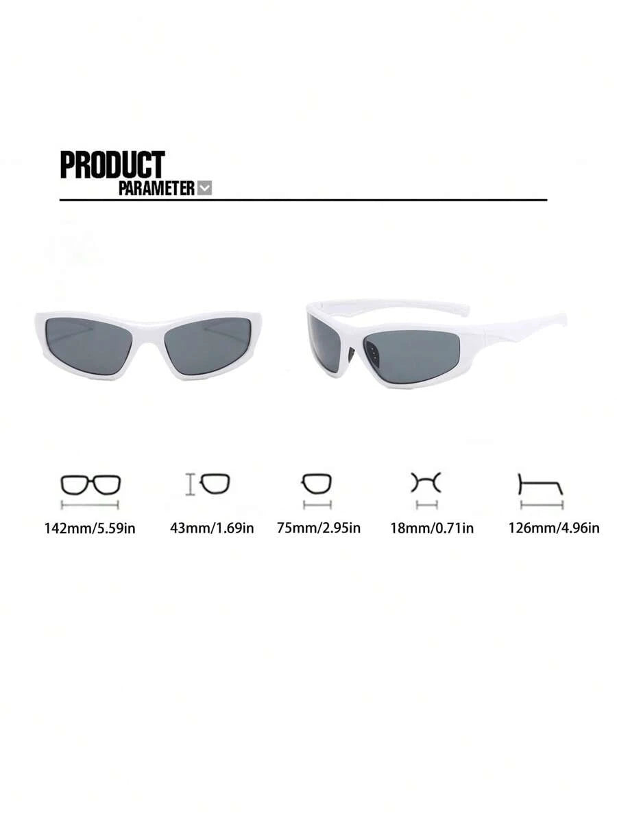 Unisex 2pcs Mercury Lens Fashionable Glasses