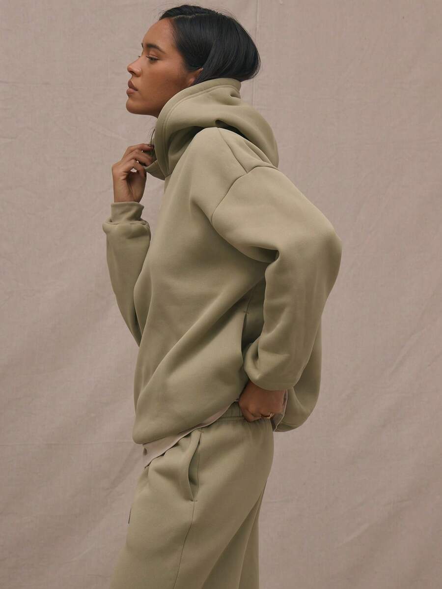 Embroidery Patch Oversized Hoodie