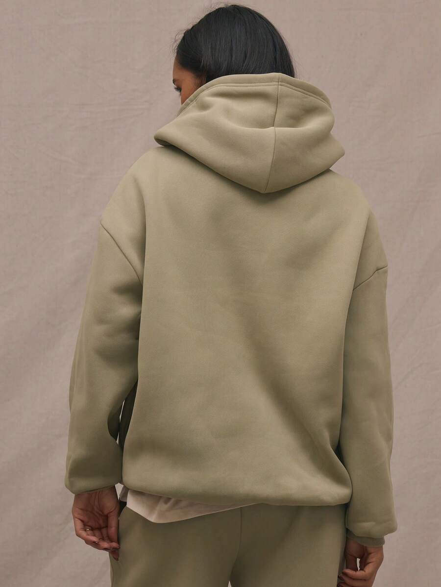 Embroidery Patch Oversized Hoodie
