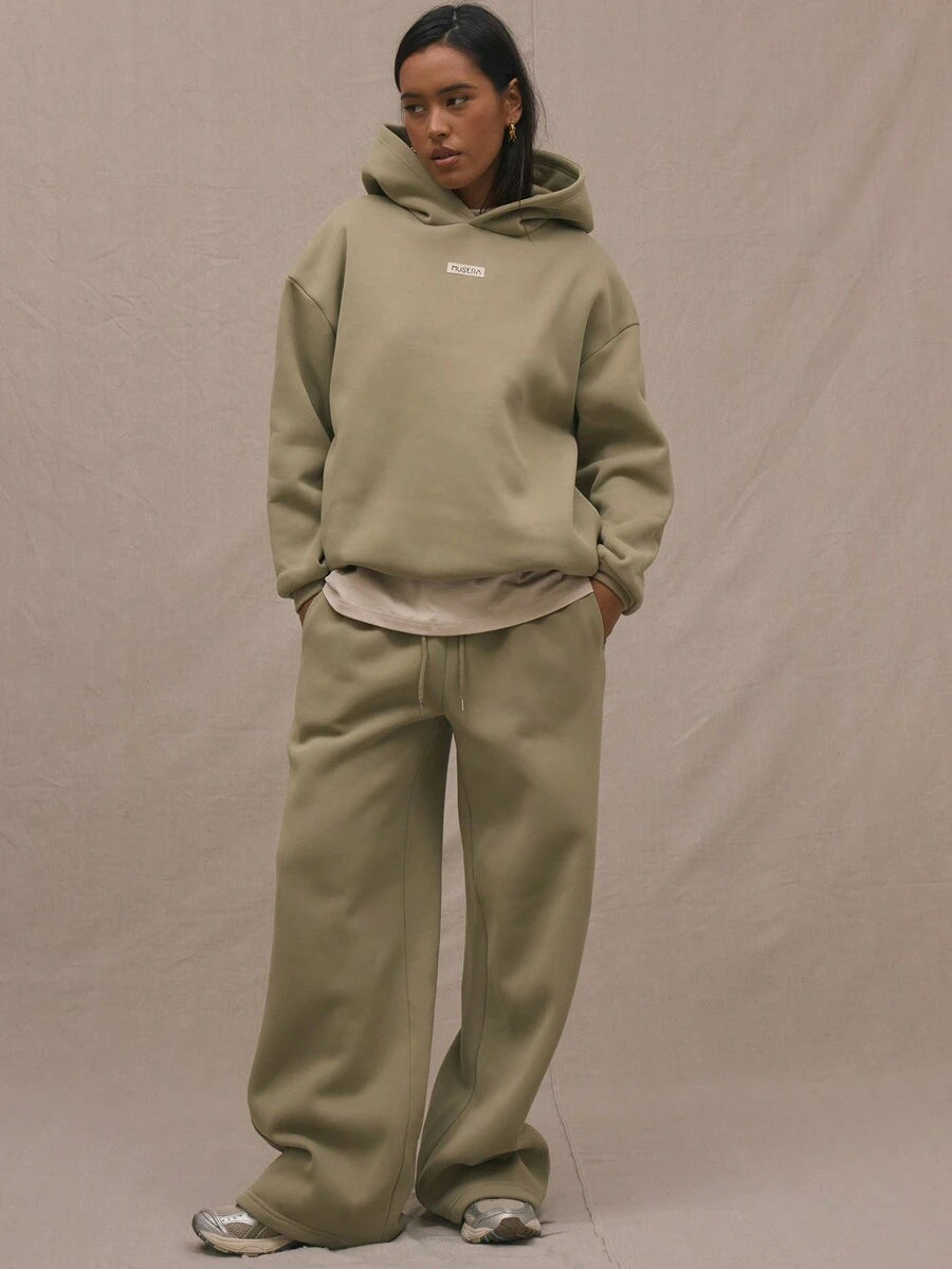 Embroidery Patch Oversized Hoodie