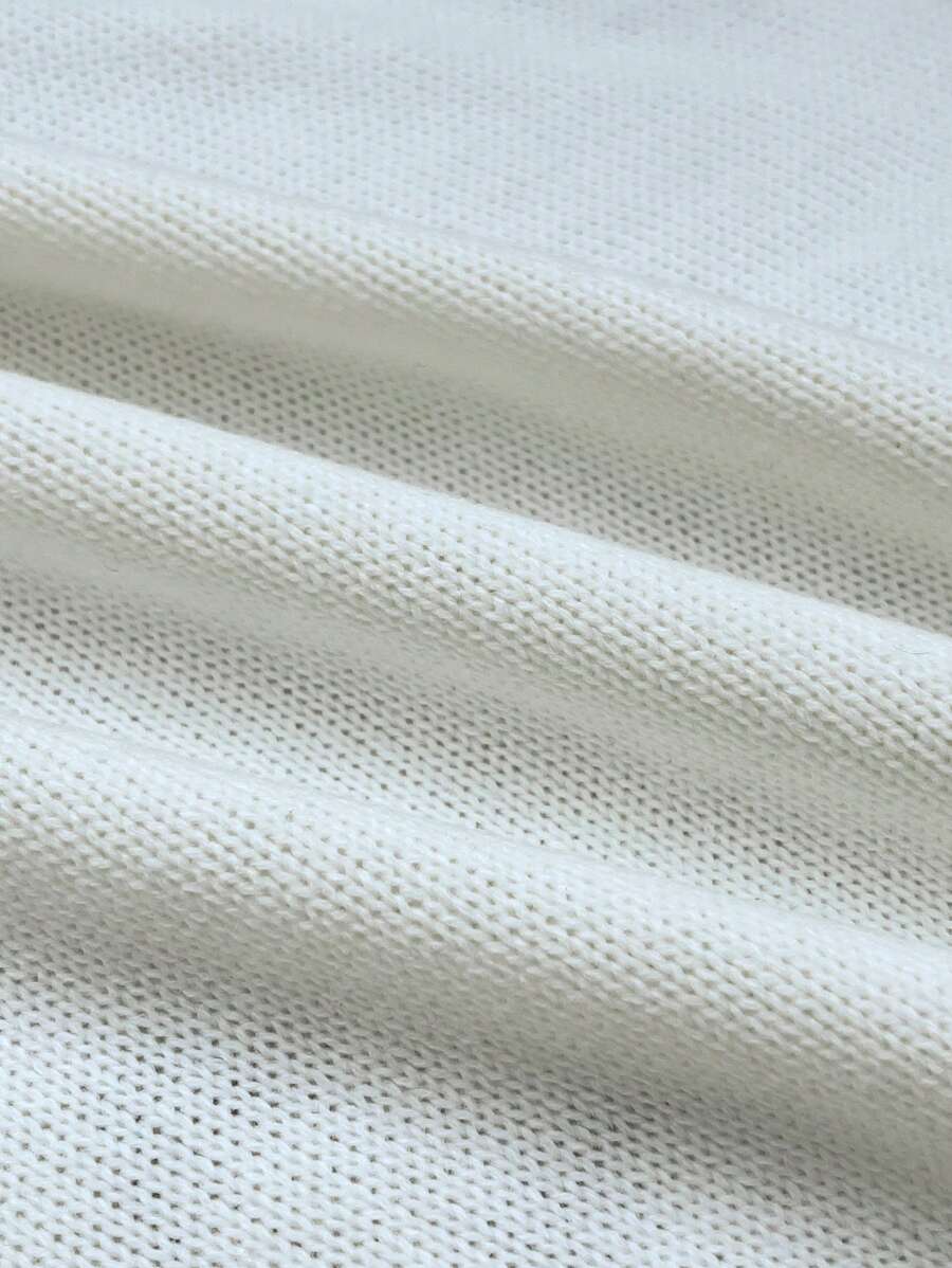 Men's Y2k Cross Graphic Frayed Pullover Sweater