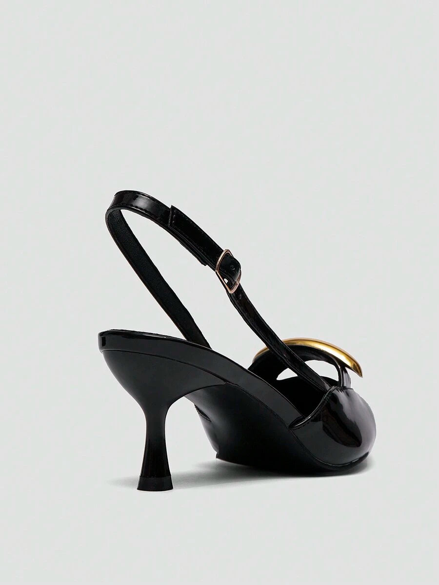 Women's Burgundy Bow High Heel Pumps
