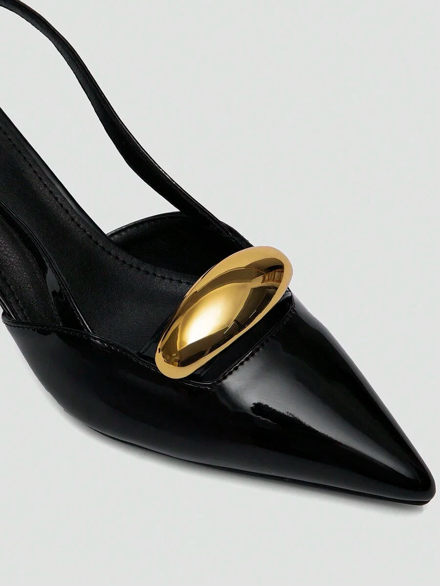 Women's Burgundy Bow High Heel Pumps