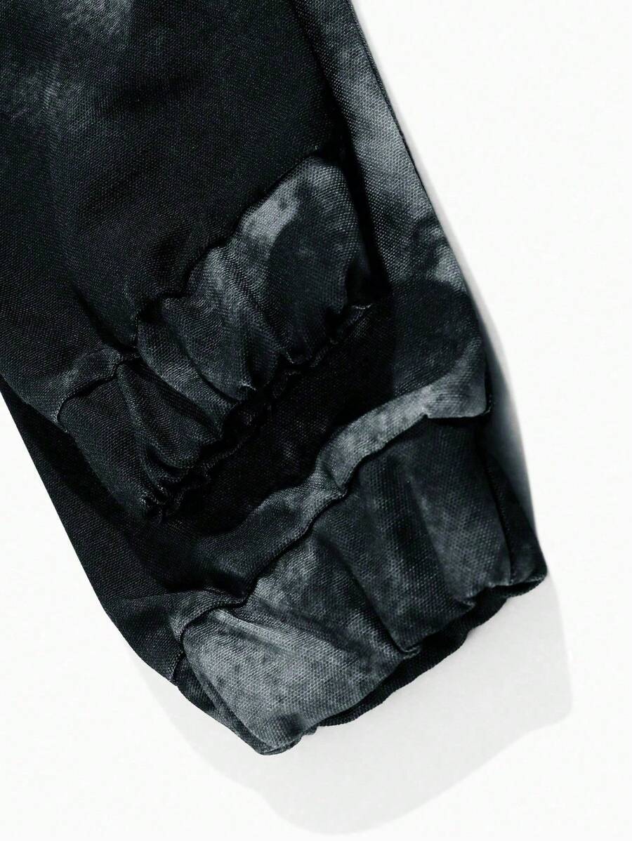 Men's Front Button Long Sleeve Pocket Minimalist Rave Jacket