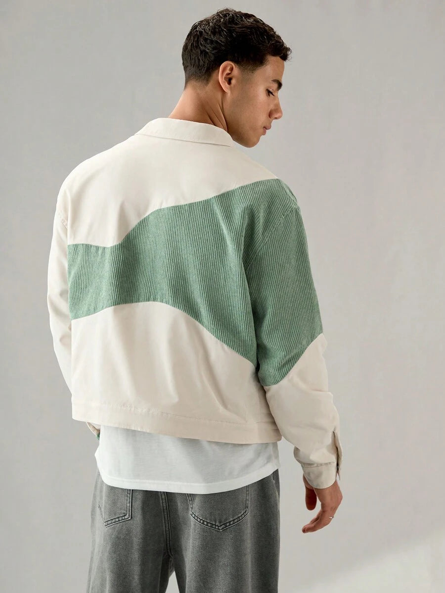 Men Woven Zip Up Jacket